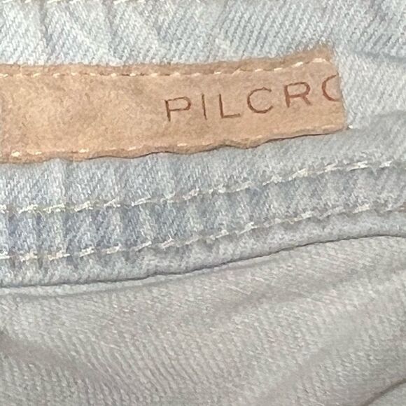 Anthropologie Pilcro Mid-Rise Slim Boyfriend Jeans Distressed Sz 26 - Picture 10 of 12